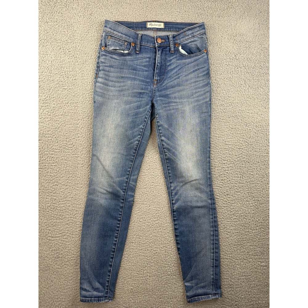 Madewell Jeans Womens 27 Blue High Riser Skinny Ankle Jeans 27x28